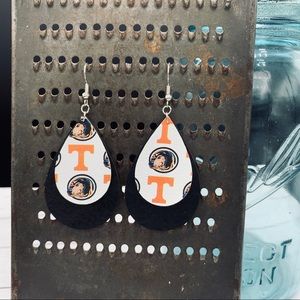 University of Tennessee Faux Leather Earrings